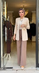 5738 KANVAS PANTOLON VİZON - 1