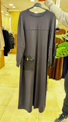 5756 YILDIZ ELBİSE ANTRASİT - 