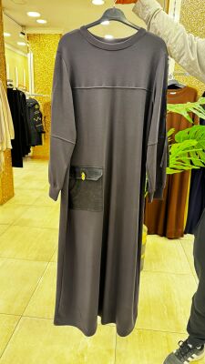 5756 YILDIZ ELBİSE ANTRASİT - 1