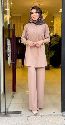 6069 HÜLYA TAKIM CAMEL - 3