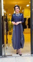 8101 LAVİN ELBİSE LACİVERT - 