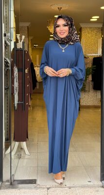 8470 SELİN ELBİSE İNDİGO - 1