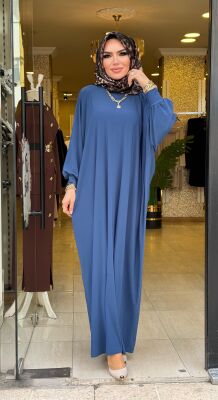 8470 SELİN ELBİSE İNDİGO - 3