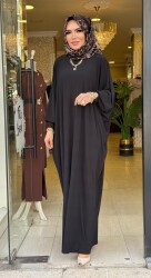 8470 SELİN ELBİSE SİYAH - 2