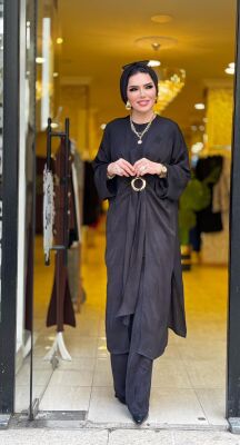 8595 ALEYNA ÜÇLÜ TAKIM SİYAH - 3