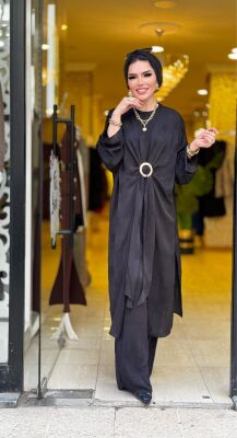 8595 ALEYNA ÜÇLÜ TAKIM SİYAH - 4