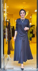 8602 HELİN ETEKLİ TAKIM SİYAH - 3