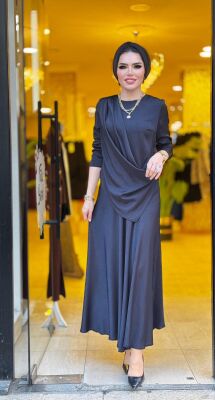 8602 HELİN ETEKLİ TAKIM SİYAH - 2