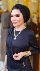 8602 HELİN ETEKLİ TAKIM SİYAH - 5