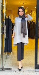 8888 merviş tunik gri - 4