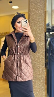 9268 GONCA KAHVERENGİ YELEK - 4