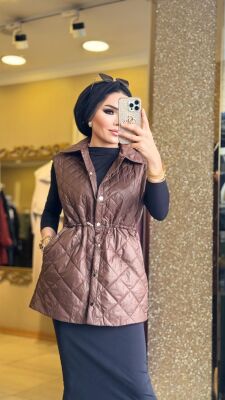 9268 GONCA KAHVERENGİ YELEK - 3