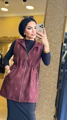 9269 PETEK YELEK BORDO - 2