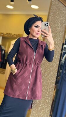 9269 PETEK YELEK BORDO - 1