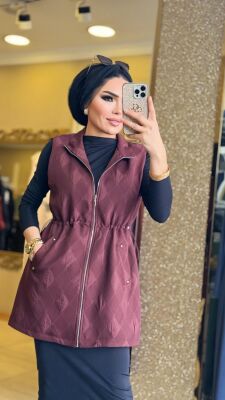 9269 PETEK YELEK BORDO - 4