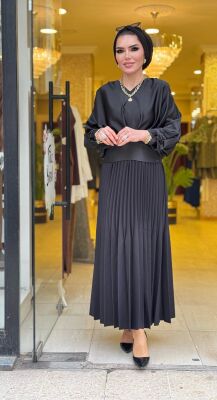 9499 ÇİFT PLİSELİ ETEK - 1