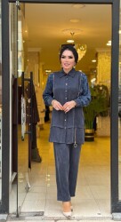 9889 HİLAL FERMUAR DETAYLI TAKIM - 3